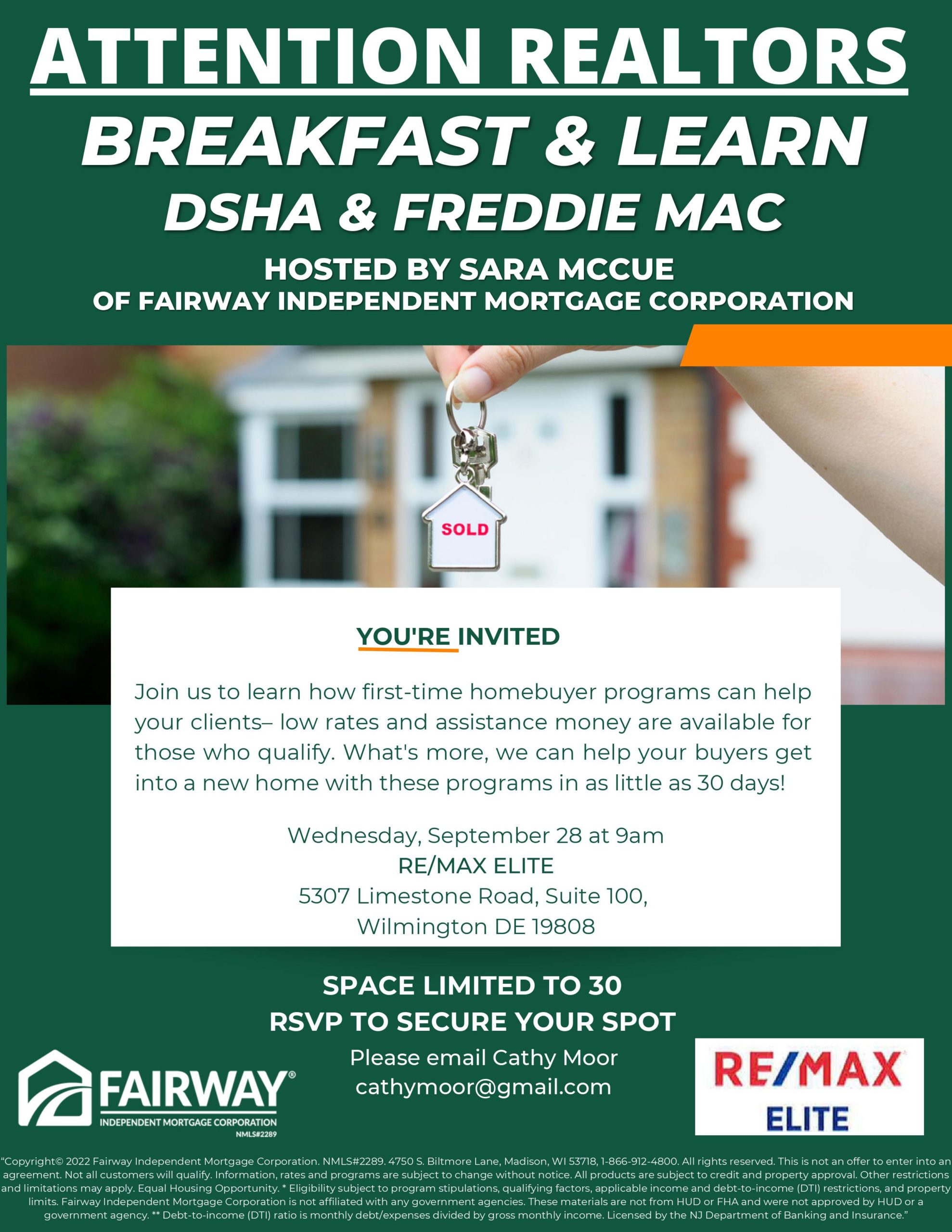 For Realtors: Breakfast & Learn with DSHA and Freddie Mac - Delaware ...